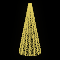 Световая конусная елка «Классик со звездой» (3,7м) тепло белый