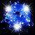 Уличная светодиодная гирлянда бахрома «Жемчуг» (120LED, 3х0,70м, IP54, черный провод) синий-вспышки белый