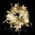 Светодиодная гирлянда с насадками «Пушистые снежинки» (28LED, 3м) теплый белый