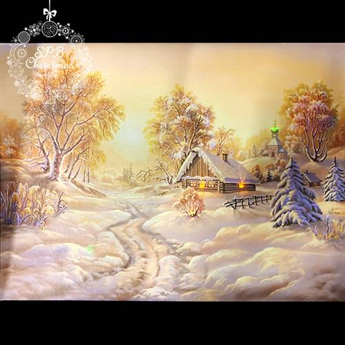 Светодиодная картина «Зимнее утро» (40х30см)