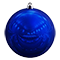 Елочный шар (1шт, d15см, глянцевый) синий