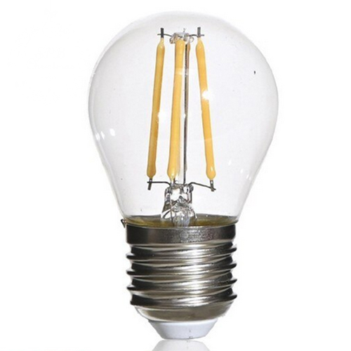 Филаментная ретро лампа Эдисона (Е27, G45мм, 4Вт, 2700К теплый белый)