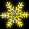 Светодиодная неоновая консоль «Царская» (78х78см, IP68, уличная) теплый белый
