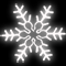 Светодиодная неоновая консоль «Царская» (78х78см, IP68, уличная) белый