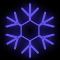 Снежинка из неона «Классик» (80х80см, IP67, уличная) синий