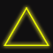 Световой подвес на деревья «Пирамида 3D» (80х50см, 112LED, IP65) желтый